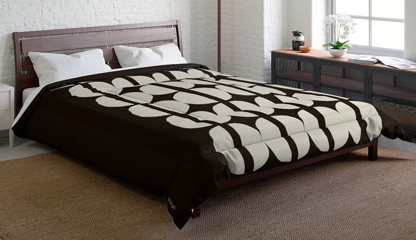 Cowrie Collection Comforter in Bronze & Ivory Angella Washington Boutique