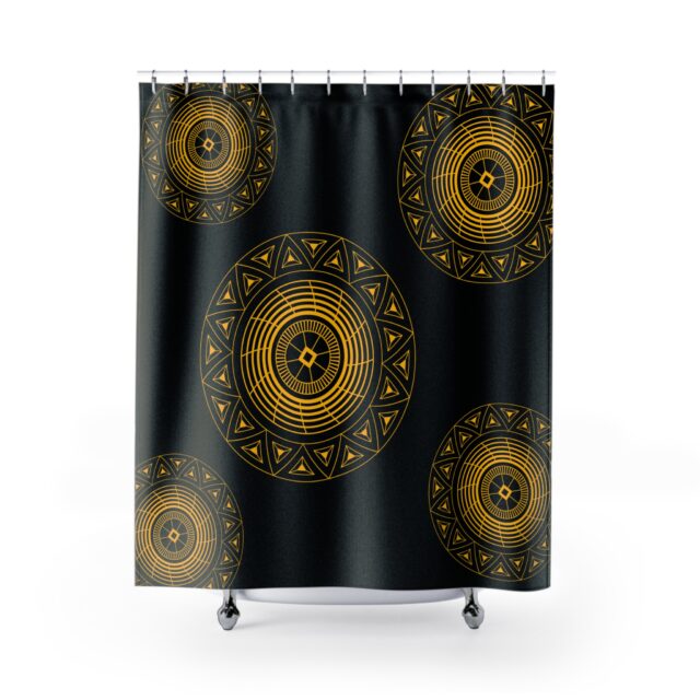 Anyanwu Shower Curtain in Noir 2