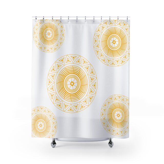 Anyanwu Shower Curtain in Snowdrift 2