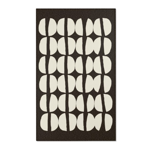 Cowrie Collection Area Rug in Bronze & Ivory