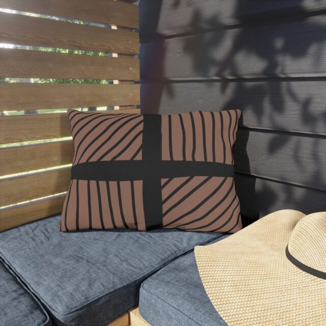 Saturday Morning Collection Outdoor Pillow - Mocha Mousse