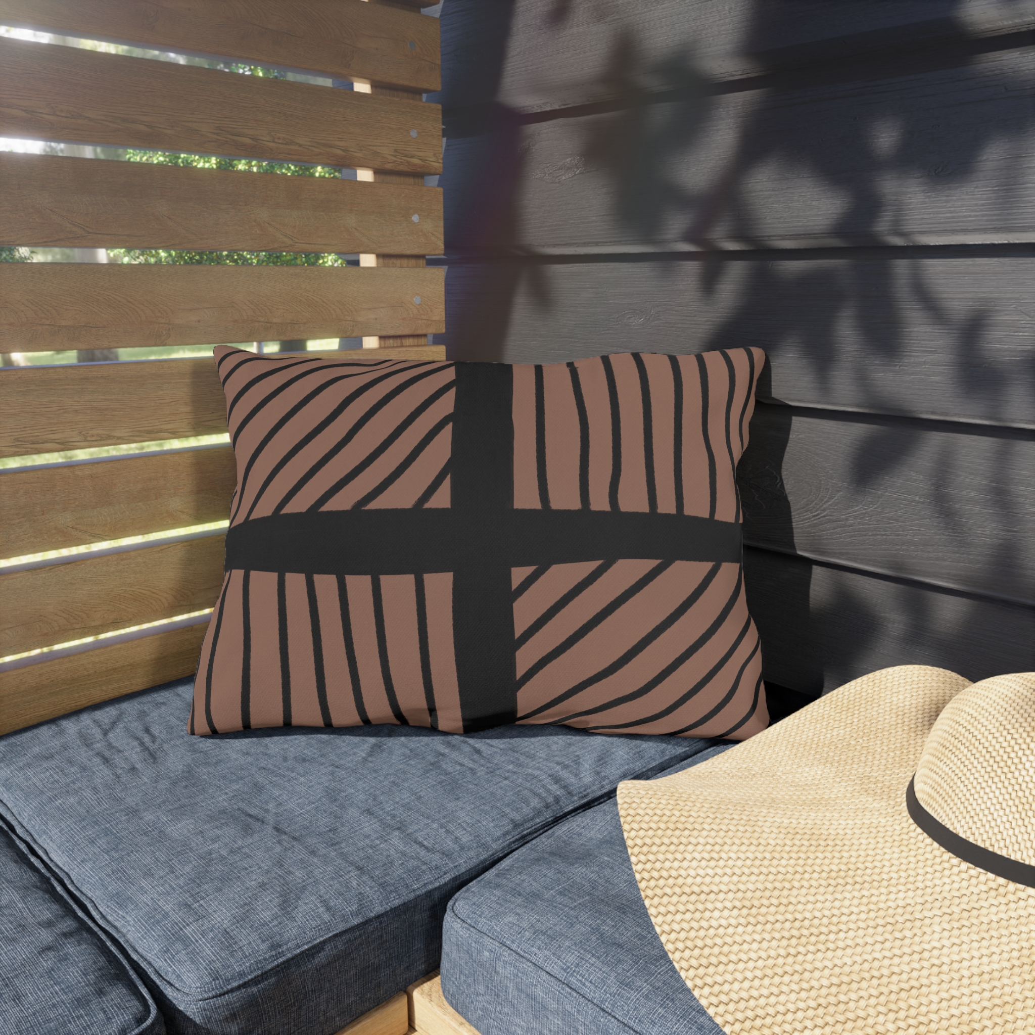 Saturday Morning Collection Outdoor Pillow - Mocha Mousse