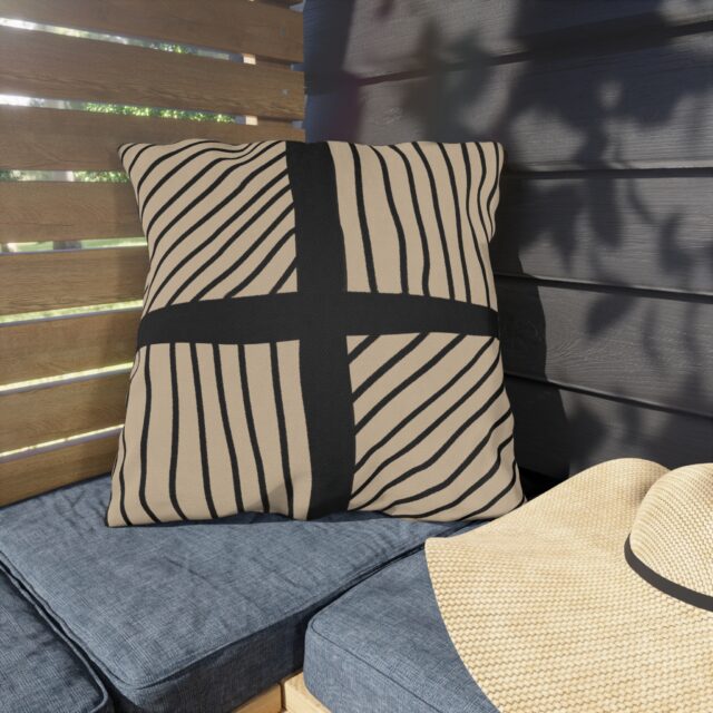 Saturday Morning Collection Outdoor Pillow - Latte