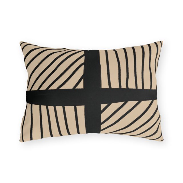 Saturday Morning Collection Outdoor Pillow - Latte