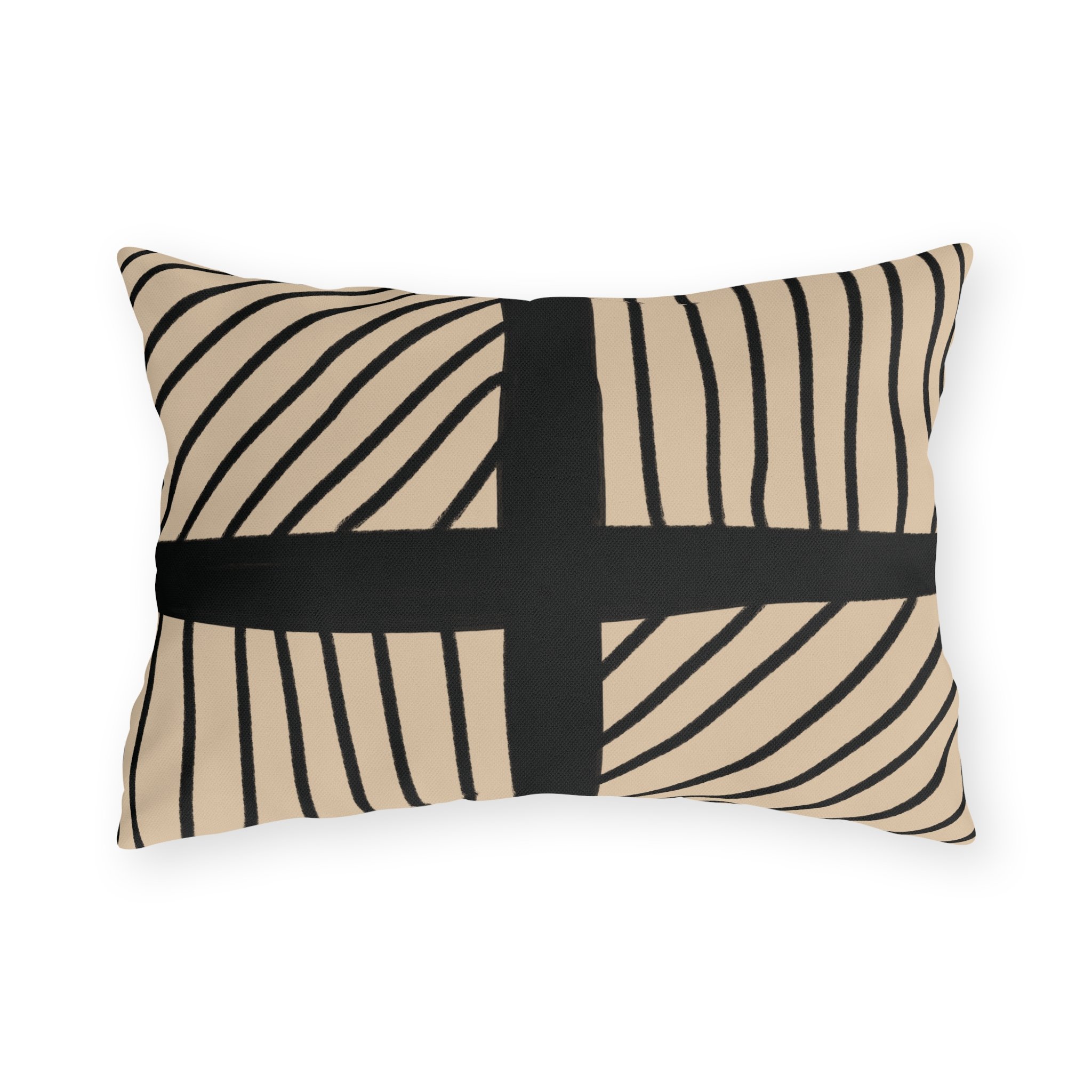 Saturday Morning Collection Outdoor Pillow - Latte