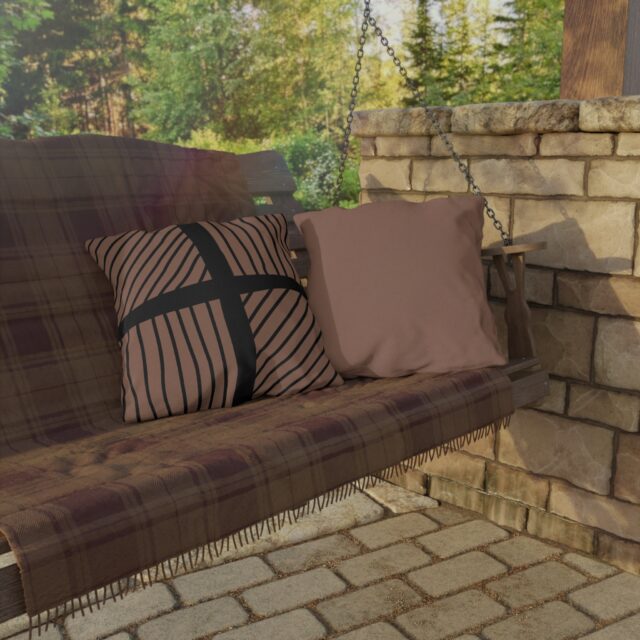 Saturday Morning Collection Outdoor Pillow - Mocha Mousse